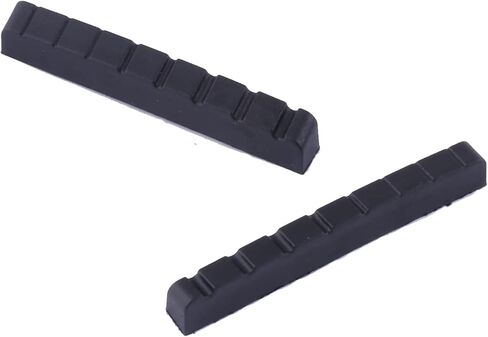 ميتالور 8 سلسلة صامولة جيتار جرافيت صامولة علوية مشقوقة مسبقًا للجيتار الكهربائي أو الجيتار الصوتي أسود 54 × 9 × 6 مم مجموعة من قطعتين باللون الأسود. in Kuwait