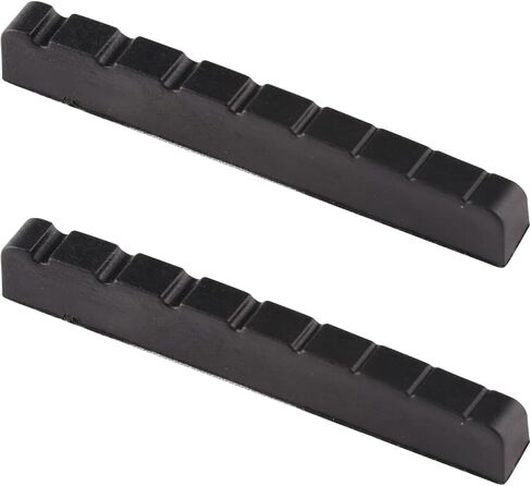 ميتالور 8 سلسلة صامولة جيتار جرافيت صامولة علوية مشقوقة مسبقًا للجيتار الكهربائي أو الجيتار الصوتي أسود 54 × 9 × 6 مم مجموعة من قطعتين باللون الأسود. in Kuwait