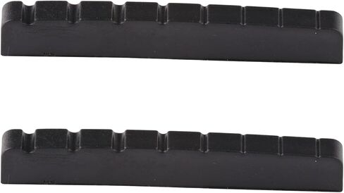 ميتالور 8 سلسلة صامولة جيتار جرافيت صامولة علوية مشقوقة مسبقًا للجيتار الكهربائي أو الجيتار الصوتي أسود 54 × 9 × 6 مم مجموعة من قطعتين باللون الأسود. in Kuwait