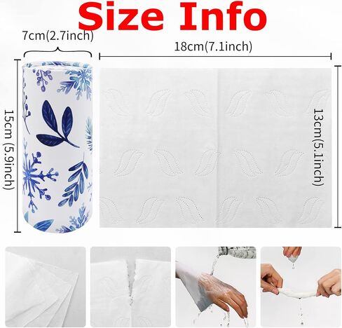 Car Tissue Holder with Facial Tissues, Refillable Car Tissues Cylinder, Tissue Holder in Car, Car Napkin Holder, Tissue Cup Holder Round Box Dispenser for Car(4 Pack) in Saudi Arabia