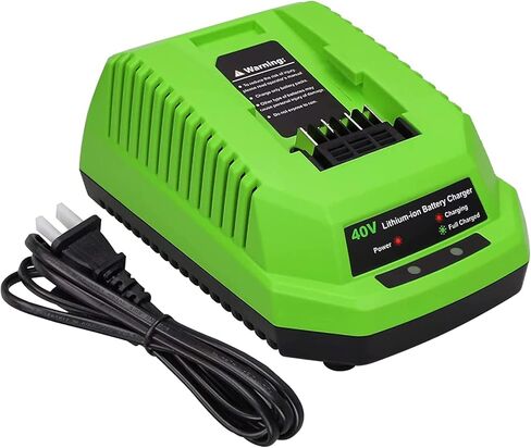 استبدال شاحن OHYES BAT 40V لشاحن بطارية ليثيوم أيون Greenworks 40V 29482 متوافق مع بطارية Greenworks 40V 29472 29252 20202 22262 25312 25322 20642 متوافق مع أدوات G-MAX 40V in Kuwait