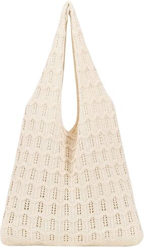 Crochet Beach Bag for Women, Beach Tote Bag for Summer Knit Mesh Shoulder Bag for Girls Travel Vacation Beach in Saudi Arabia