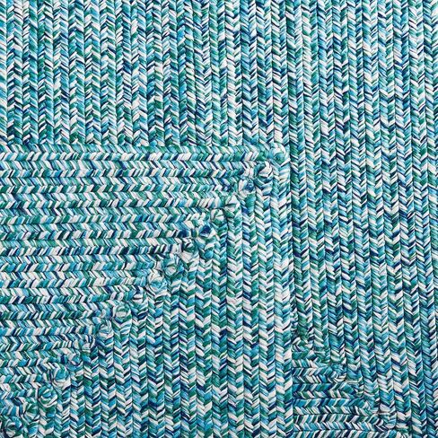 SAFAVIEH Braided Collection Runner Rug - 2'3" x 8', Black, Handmade Farmhouse, Ideal for High Traffic Areas in Living Room, Bedroom (BRA201Z) in Saudi Arabia