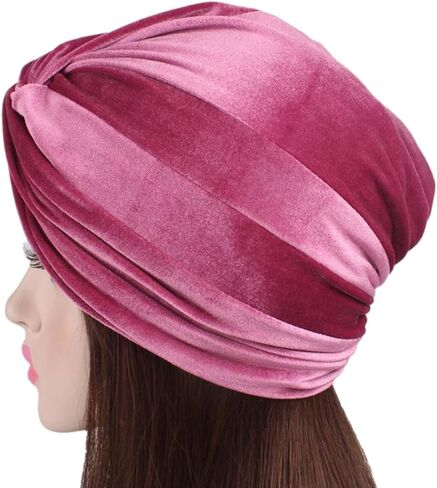 Decou Bright Color Twist Pleasted Hair Wrap StrecthTurban Cap Hat in Saudi Arabia