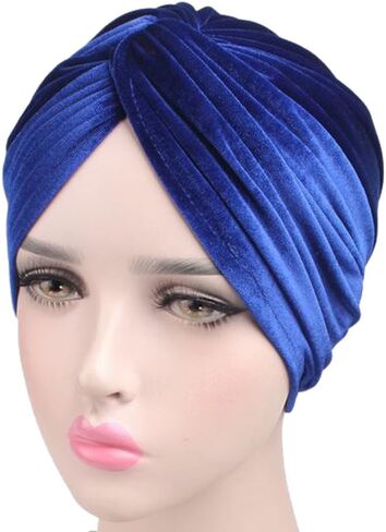 Decou Bright Color Twist Pleasted Hair Wrap StrecthTurban Cap Hat in Saudi Arabia