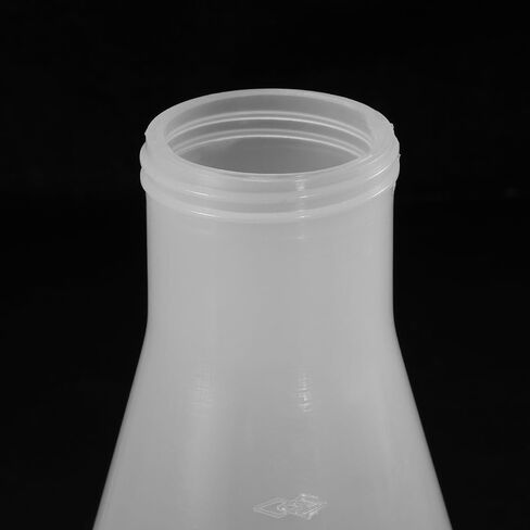 PATIKIL 100ml Plastic Erlenmeyer Flask with Screw Caps, 1 Pack Narrow Mouth Conical Flask for Laboratory, Clear in Saudi Arabia