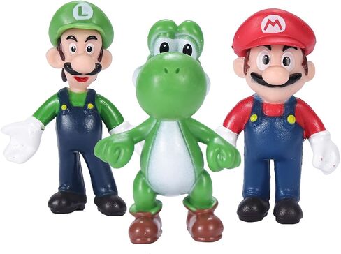 Mario Toys,Super Mary Action Figures Toys,Mario Characters，Mario Bros Princess, Turtle （48 Pack） in Saudi Arabia