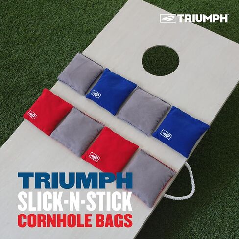 Triumph Sports Cornhole Bags - 8 Pack with Carrying Case - Multiple Styles Available in Saudi Arabia
