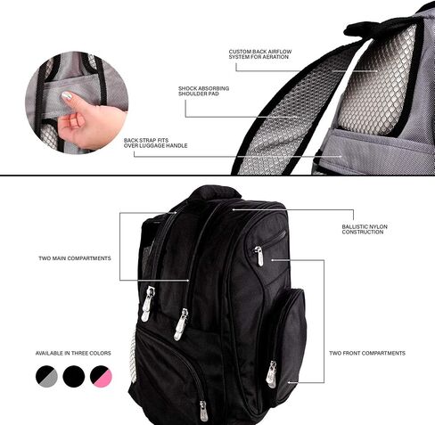 NCAA Laptop Backpack, 19-inches, Grey in Saudi Arabia