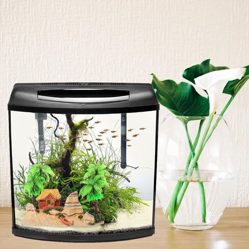 POPETPOP 1PC Aquarium Decorate Aquarium Decoration Fish Tank Decor Boat Decorations Romantic Beach Coconut Tree Wooden House Fish Tank Decorations Fish Tank Ornaments in Saudi Arabia