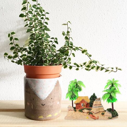 POPETPOP 1PC Aquarium Decorate Aquarium Decoration Fish Tank Decor Boat Decorations Romantic Beach Coconut Tree Wooden House Fish Tank Decorations Fish Tank Ornaments in Saudi Arabia