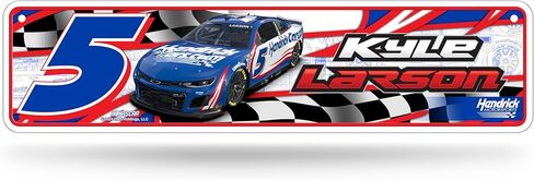 Rico Industries NASCAR Racing Metal Street Sign 4" x 15" ديكور المنزل - غرفة النوم - المكتب - Man Cave in Kuwait