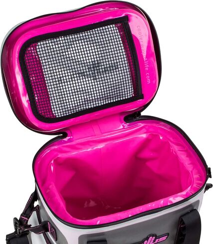 CACTUS Mojave 23 Party Kit - Insulated Soft Cooler/Non-Permeable/Long Lasting Cold Tech + Free Bonus Items: Soft Cold Pack, Neo Drink Holders, Stainless Opener w/Magnetic Front Panel (Cosmo Pink) in Saudi Arabia