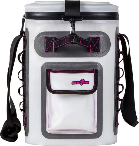 CACTUS Mojave 23 Party Kit - Insulated Soft Cooler/Non-Permeable/Long Lasting Cold Tech + Free Bonus Items: Soft Cold Pack, Neo Drink Holders, Stainless Opener w/Magnetic Front Panel (Cosmo Pink) in Saudi Arabia
