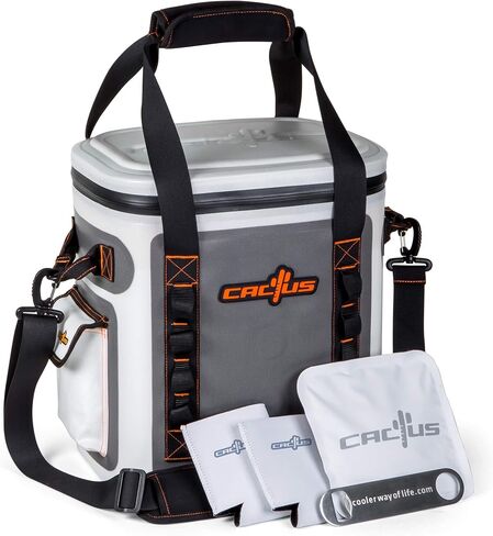 CACTUS Mojave 23 Party Kit - Insulated Soft Cooler/Non-Permeable/Long Lasting Cold Tech + Free Bonus Items: Soft Cold Pack, Neo Drink Holders, Stainless Opener w/Magnetic Front Panel (Cosmo Pink) in Saudi Arabia