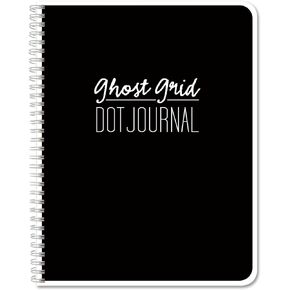 BookFactory Ghost Grid Dot Journal/Bullet Notebook - 120 Pages 5.5" x 8.5" Wire-O (JOU-120-HLCW-A(DotJournalPF))