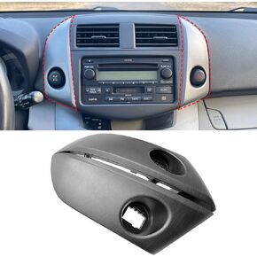 Moonlinks Central Dashboard Cover Strip Trim Compatible with Toyota RAV4 Base Limited EV Sport Utility 2006-2012,Center Instrument Cluster Panel Trim Replace for 55413-42070-B0 55412-42060-B0(1 Pair