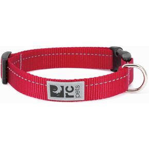 RC Pet Products 1 Inch Primary Collection Adjustable Dog Collar, Medium, Black