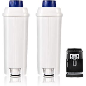 2 PACKS DLSC002 Water Filter Compatible with DeLonghi Coffee Machines Replacement for ECAM, ESAM, ETAM, BCO, EC