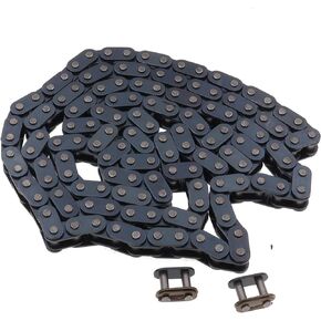 T8F 8mm 116 Chain Links with 2pcs Master Spare Chain Buckle for 47cc 49cc 2 Stroke Engine ATV Quad Go Kart Dirt Pocket Mini Motor Bike Motorcycle (116)