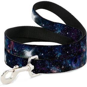 Buckle-Down Pet Leash - Galaxy Collage - 6 Feet Long - 1" Wide