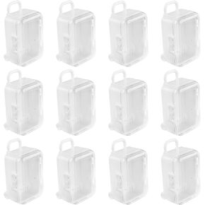 Framendino, 12 Pack White Mini Travel Suitcase Gift Boxes Small Plastic Candy Box Tiny Jewelry Storage Case for Wedding Party Decoration in Saudi Arabia