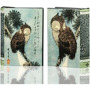 Art Masterpiece Collection Small Brown Owl on a Pine Branch by Utagawa Hiroshige Decorative Book Box