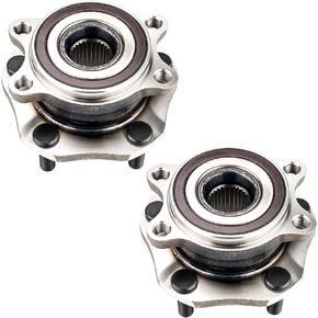 PHILTOP 513357 Front Wheel Hub and Bearing Assembly 5 Lugs for Rogue 2014-2019, Rogue Sport 2017-2019, 2 PCS with ABS