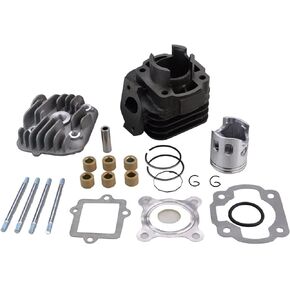 GOOFIT Cylinder Kit with 10mm Piston Replacement for Jog Zuma Vino 2 Stroke 50cc Scooter Minarelli 1E40QMB Engine