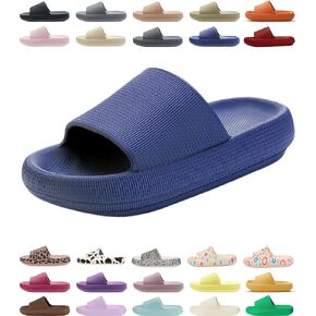 Genuine Pillow Slippers for Women and Men | House Slides Shower Sandals | Extremely Comfy | Cushioned Thick Sole | Cloud Slides | Lightweight Non-Slip Easy to Clean in Kuwait