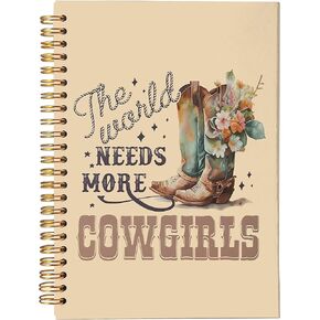 Western Notebook Journal, Cowgirl Gifts, Long Live the Cowgirls Notebook, Western Gifts for Women, Western Cowgirl Stuff, Western Office Supplies, Spiral Journal Notebook 5.5x8.3