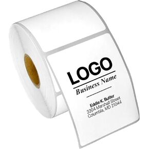 2.25" x 3" Direct Thermal Label - Compatible with Rollo Label Printer & Zebra Desktop Printers – 1" Core, Postage UPC Barcode Address Shipping Labels, Adhesive & Perforated - 4 Rolls, 500/Roll