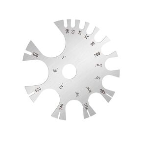 Stainless Steel Body Jewelry Piercings Measure Tool Piercing Gauge Measurement Wheel Gauge Wheel for Measuring Belly Ear Nose Barbell Tongue Piercing