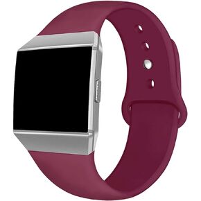 NAHAI متوافقة مع أساور Fitbit Ionic، ملحقات حزام بديلة من السيليكون الناعم، أساور معصم قابلة للتنفس لساعة Fitbit Ionic الذكية، مقاس كبير وصغير