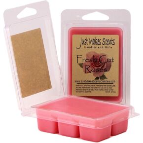 2 Pack - Fresh Cut Roses Scented Soy Wax Melts | Bold Fragrance Wax Cubes | Hand Poured in The USA by Just Makes Scents