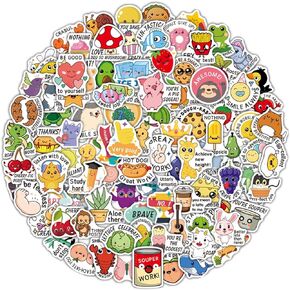 100 Pcs Cute Stickers for Kids, Teacher Reward Stickers & Motivational Stickers, Waterproof Water Bottle Stickers - Classroom Sticker Packs Prizes for Students, Toddlers