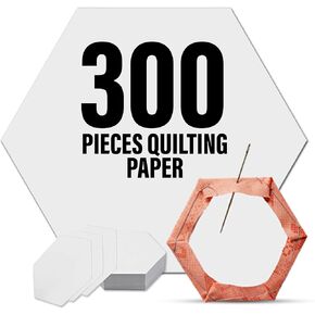 LaserThing Quilting Paper Templates | Handy Tools for Crafting Quilt Patterns | Ideal for Precision Quilting Projects | Includes 1'' Hexagon EPP Set - 1200 Pieces