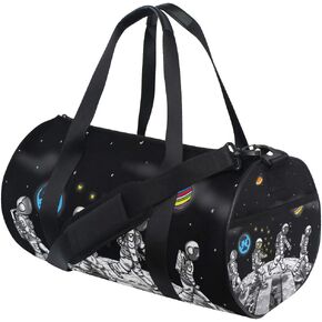 Space Astronaut Duffel Bag,Canvas Travel Bag for Gym Sports and Overnight