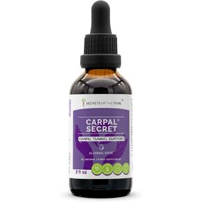 Secrets of the Tribe - Carpal Secret, Carpal Tunnel Support, Herbal Supplement Blend Drops Alcohol-Free Liquid Extract (2 fl oz)