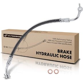 A-Premium Rear Passenger Brake Hydraulic Hose Compatible with Select Hyundai Models - Veloster 2012 2013 2014 2015 2016 2017 - Replace# 587382V000