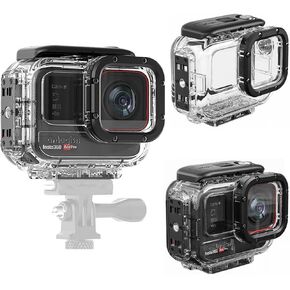 Waterproof Case Diving Case for Insta360 Ace Pro/Ace,60 M Underwater Photography Protective Case Accessory,Support Horizontal/Vertical Shooting (for Ace)
