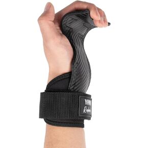 Weight Lifting Grips Women/Men with Velcro Wrist Straps - Premium Microfiber Gym Grip Straps for Weight Lifting - Versatile Bar Grips for Weight Lifting, Pull Ups, Gymnastics & More - Gym Hand Grips