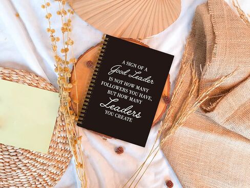 Leader Appreciation Gift Journal - Thank You Gifts for Boss Supervisor Manager Mentor Retirement Leaving, Leadership Gifts, A Sign of a Good Leader, Hardcover Spiral Notebook 5.5 x 8.3 in Saudi Arabia