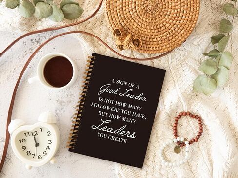 Leader Appreciation Gift Journal - Thank You Gifts for Boss Supervisor Manager Mentor Retirement Leaving, Leadership Gifts, A Sign of a Good Leader, Hardcover Spiral Notebook 5.5 x 8.3 in Saudi Arabia