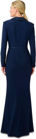 Adrianna Papell Women's Crepe Tuxedo Gown in Saudi Arabia
