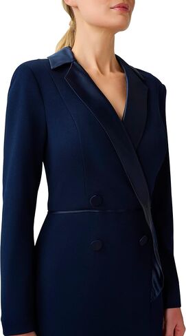 Adrianna Papell Women's Crepe Tuxedo Gown in Saudi Arabia
