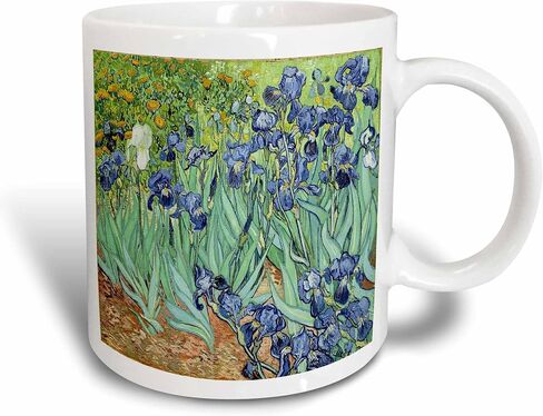 3dRose Van Gogh Painting Irises II Painting Ceramic Mug, 15-Ounce in Saudi Arabia