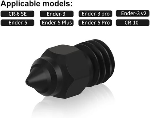 CR6 SE Hardened Steel Nozzle High Temperature Resistance M6 Thread MK8 Nozzles for CR-6 SE Ender 3 S1 /pro/v2 Ender 5 CR10 (0.4mm)¡­ in Saudi Arabia