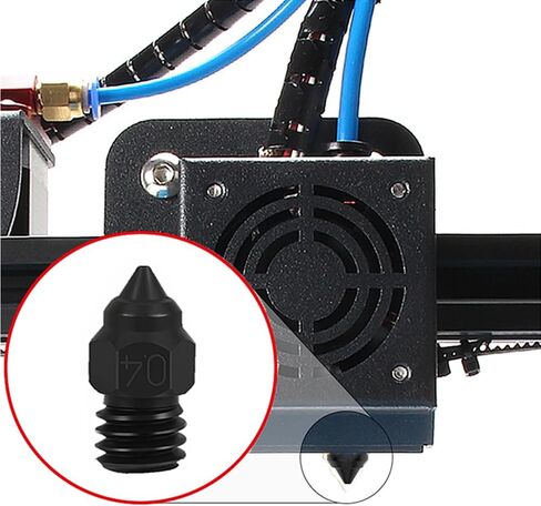 CR6 SE Hardened Steel Nozzle High Temperature Resistance M6 Thread MK8 Nozzles for CR-6 SE Ender 3 S1 /pro/v2 Ender 5 CR10 (0.4mm)¡­ in Saudi Arabia