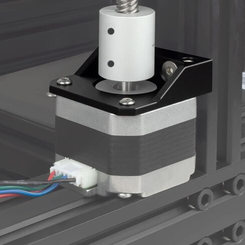 UniTak3D Z Axis Stepper Mount Ender 3 Bracket Nema 17 Motor Mounting لوحة على شكل حرف L من سبائك الألومنيوم لطابعات Ender 3 S1، Ender 3 V2/Neo، Ender 3 Pro، Ender 3/Neo، CR10 Smart Pro، CR10S Pro V2 ثلاثية الأبعاد in Saudi Arabia